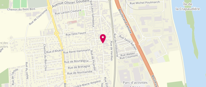 Plan de DERIVIERE Emmanuel, 101 Rue Lazare Carnot, 76800 Saint-Étienne-du-Rouvray