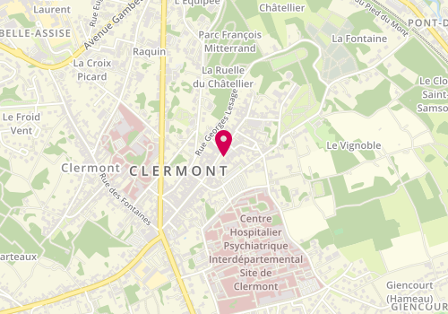 Plan de CHOUHA Marc Antoine, 8 Place de l'Hôtel de Ville, 60600 Clermont