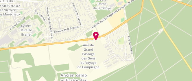 Plan de AMBER-LARVENT Priscille, 2 Avenue de la Faisanderie, 60200 Compiègne