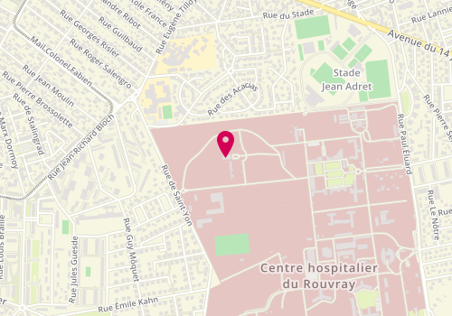 Plan de RYMER Mélanie, 4 Rue Paul Eluard, 76301 Sotteville-lès-Rouen