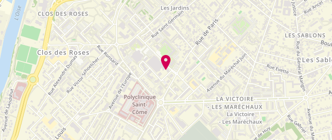 Plan de WACHEUX Sylvie, 9 Rue Charles Faroux, 60200 Compiègne