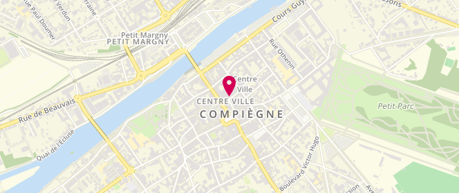 Plan de COUSSOT Charlotte, 4 Rue Sainte Marie, 60200 Compiègne