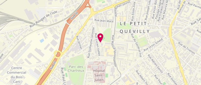 Plan de LEFEBVRE Arnaud, 1 Rue Lucien Vallée, 76140 Le Petit-Quevilly