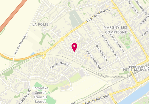 Plan de GUILGOT Florence, 46 Rue de la Prairie, 60280 Margny-lès-Compiègne