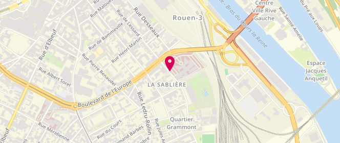 Plan de BOUSIGUE Isabelle, 4 Rue de Lessard, 76100 Rouen