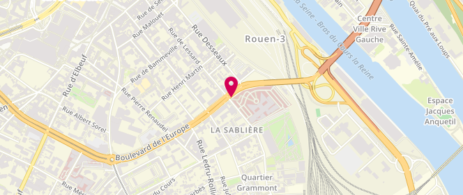 Plan de MALEKPOUR Louis, 7 Boulevard de l'Europe, 76100 Rouen