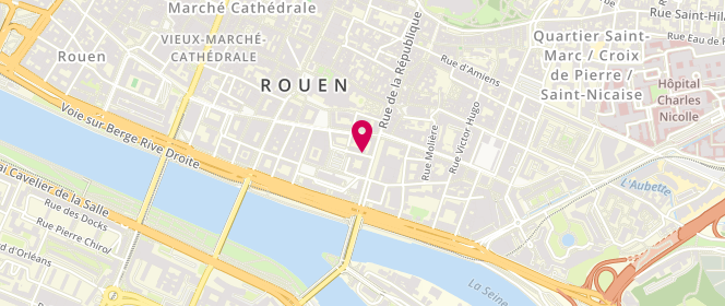 Plan de RABAUD-SOLLER Laurence, 6 Rue Saint Denis, 76000 Rouen