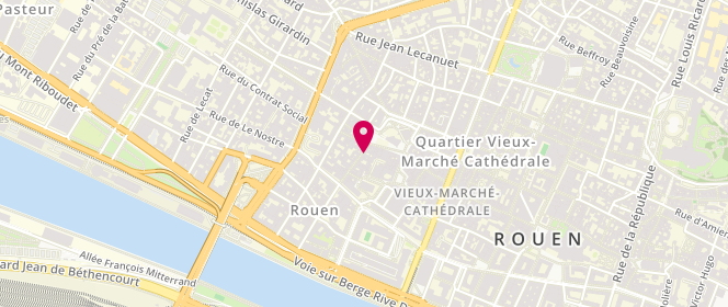 Plan de HARDY Hubert, 38 Rue du Vieux Palais, 76000 Rouen