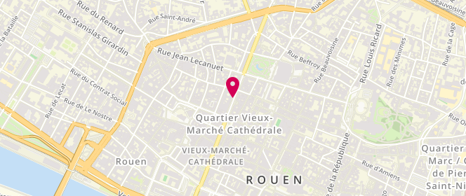 Plan de GUERET Stéphanie, 51 Rue Jeanne d'Arc, 76000 Rouen