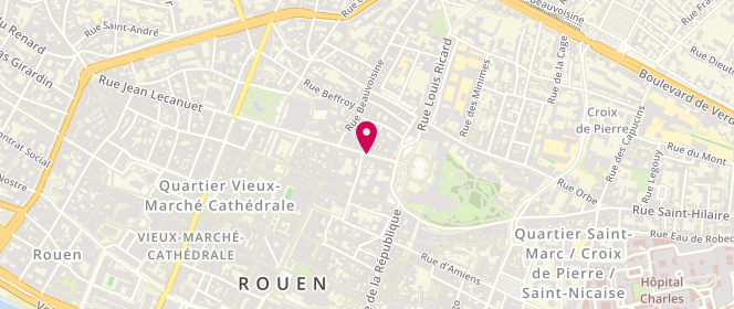 Plan de HERPIN Catherine, 9 Rue Jean Lecanuet, 76000 Rouen