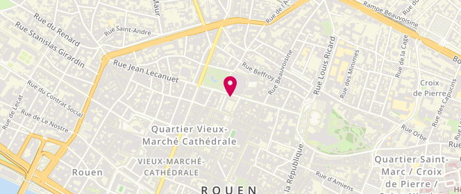 Plan de CANU Jeanne, 29 Rue Jean Lecanuet, 76000 Rouen