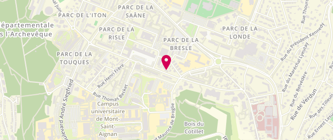 Plan de MARTIN Marc, 22 Rue Jacques Boutrolle, 76130 Mont-Saint-Aignan