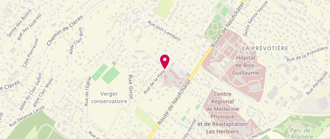 Plan de ADIOGO Andréa, 950 Rue de la Haie, 76230 Bois-Guillaume