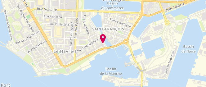 Plan de VAUDOUR Gwenaele, 5 Quai Notre Dame, 76600 Le Havre
