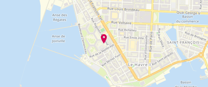 Plan de MARCHAND Stéphane, 87 Rue Augustin Normand, 76600 Le Havre