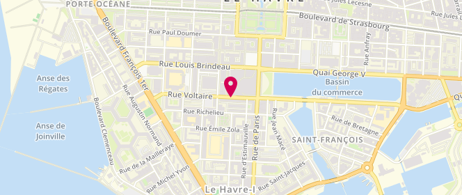 Plan de DOLEZON-SANTERRE Marie Laure, 86 Rue Voltaire, 76600 Le Havre