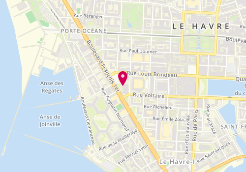 Plan de DE HILLERIN Charles, 132 Boulevard François 1er, 76600 Le Havre