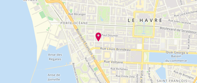 Plan de BERTRAND Isabelle, 18 Rue Victor Hugo, 76600 Le Havre