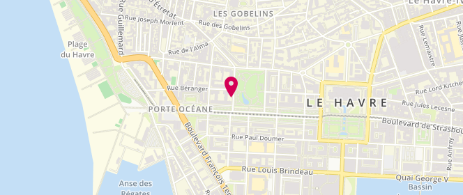 Plan de LEGENDRE Bernard, 3 Rue Othon Friesz, 76600 Le Havre