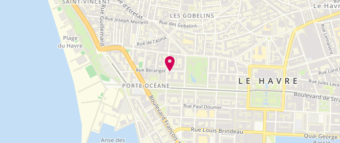 Plan de MERMIN Bruno, 24 Rue Béranger, 76600 Le Havre