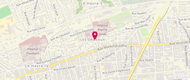 Plan de RUSPINI Laurène, 47 Rue de Tourneville, 76600 Le Havre