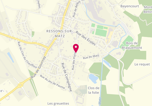 Plan de DELEHAYE André, 205 Rue des Plantes, 60490 Ressons-sur-Matz