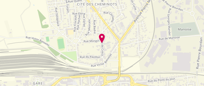 Plan de BACHOUD Antoine, 73 Rue de Crecy, 02000 Laon