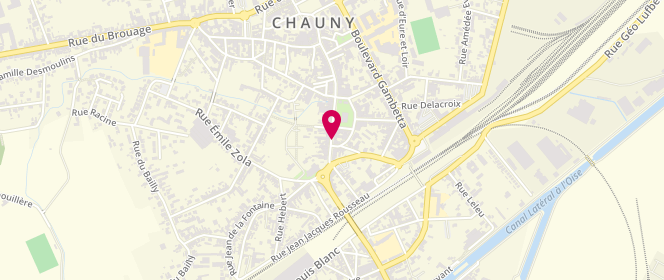 Plan de RUFFIN Philippe, 13 Rue de la Chaussee, 02300 Chauny