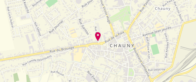 Plan de BICHRI Mustapha, 17 Place Bouzier, 02300 Chauny