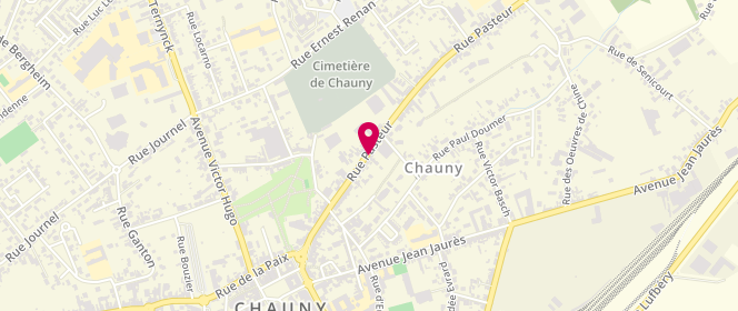 Plan de JALAL Mourad, 104 Rue Pasteur, 02300 Chauny