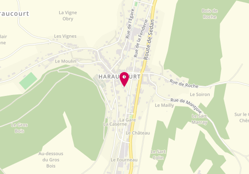 Plan de RAQUIN Janick, 7 Place de la Mairie, 08450 Haraucourt