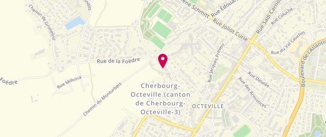 Plan de DIALLO Ndeye TEGUE, 2 Rue Aristide Briand, 50130 Cherbourg-en-Cotentin