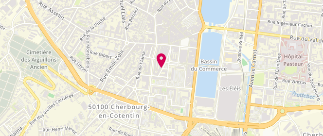 Plan de PLOMION Evelyne, 44 Bis Rue de l'Ancien Quai, 50100 Cherbourg-en-Cotentin