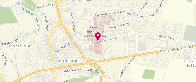 Plan de VINTILA Viorica-silvia, 25 Rue Amand de Vienne, 80500 Montdidier