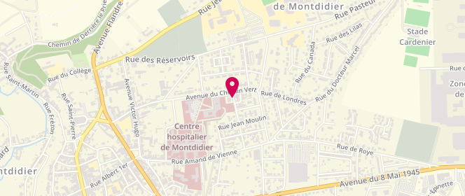 Plan de TAILLEUX Céline, 17 Rue Georges Amson, 80500 Montdidier