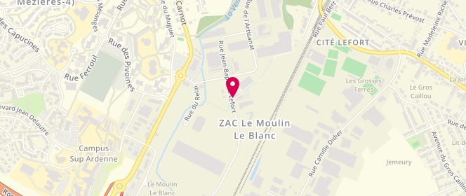 Plan de Medecin Specialiste Pediatre, 10 Rue Jean Baptiste Lefort, 08000 Charleville-Mézières