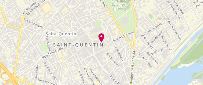 Plan de SEGARD Bertrand, 10 Rue de Vesoul, 02100 Saint-Quentin