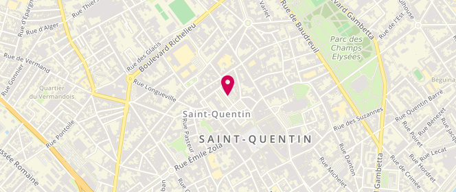 Plan de BENFERHAT Saïd, 14 Place Gracchus Babeuf, 02100 Saint-Quentin