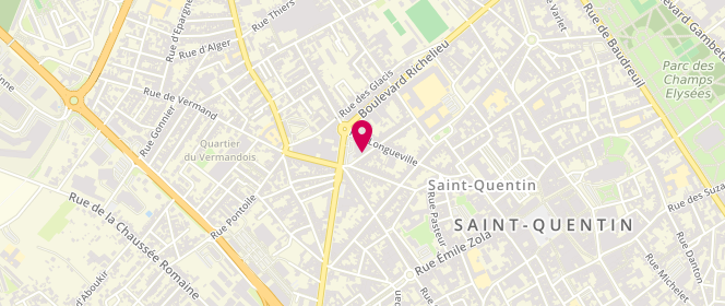 Plan de SZCRUPAK Antoine, 36 Rue Chantrelle, 02100 Saint-Quentin