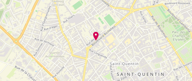 Plan de TOUSSE Albert, 114 Boulevard Richelieu, 02100 Saint-Quentin