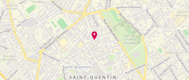 Plan de AYABAKAN François, 4 Rue Paul Doumer, 02100 Saint-Quentin