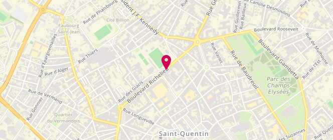Plan de COUPAIN Paul, 35 Boulevard Richelieu, 02100 Saint-Quentin