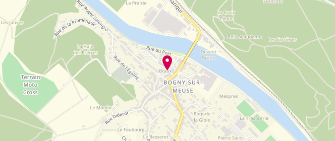 Plan de ZILLI Sylvie, 14 Place Danton, 08120 Bogny-sur-Meuse