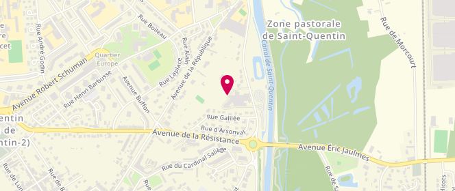 Plan de CHEVALIER Florent, 1 Boulevard du Docteur Schweitzer, 02100 Saint-Quentin