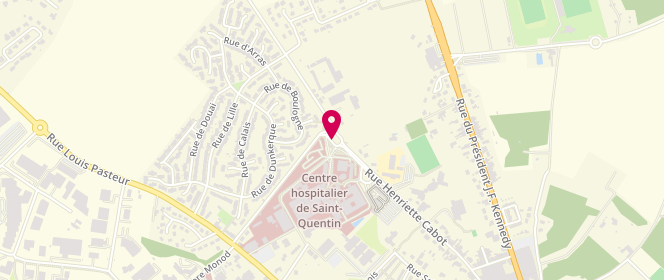 Plan de FABOVE TEFOUNG Crescence, 1 Rue Michel de l'Hospital, 02321 Saint-Quentin