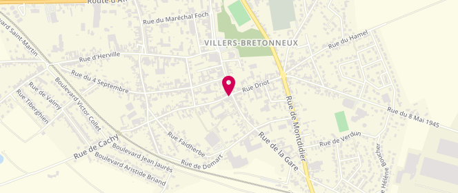 Plan de Bodin Amélia-Lee, 1 Rue Victoria, 80800 Villers-Bretonneux