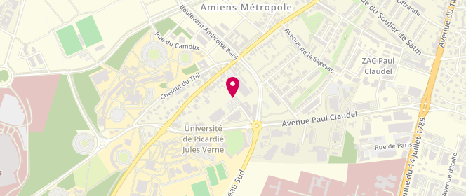Plan de DOUILLET Jean-Luc, 6 Rue de l'Ours et la Lune, 80090 Amiens