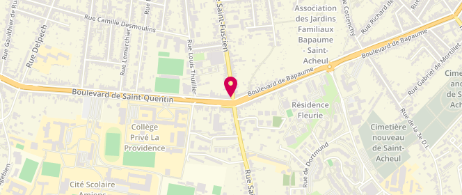 Plan de THUILLIER Delphine, 190 Rue Saint Fuscien, 80000 Amiens