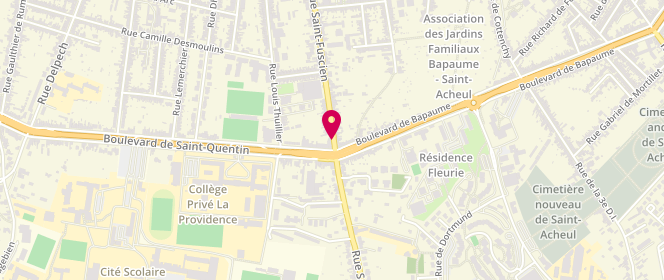 Plan de COUVREUR Dominique, 186 Rue Saint Fuscien, 80000 Amiens