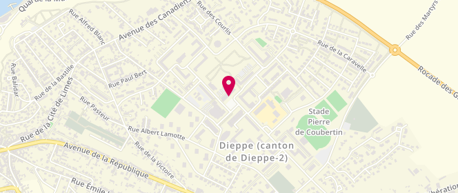 Plan de CRISTOL André, 11 Place Henri Dunant, 76370 Dieppe